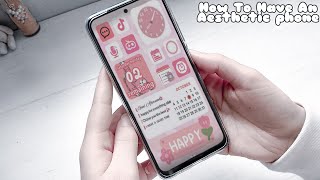 How To Have An Aesthetic Android Phone  Aesthetic Themes For Free 2021 I Lunadrella [upl. by Zednanreh123]