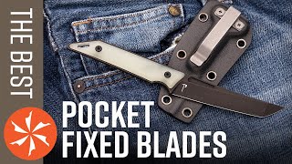 Best Pocket Fixed Blade EDC Knives in 2021 [upl. by Uriiah]