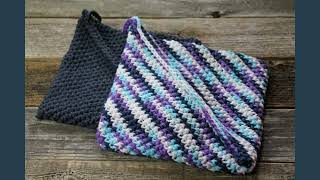 Easy Beginner Double Thick Potholder Crochet Pattern [upl. by Yesnek281]