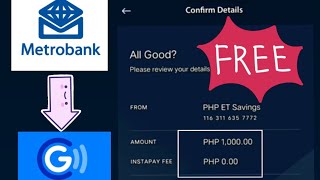 METROBANK TRANSFER TO GCASH FREE🙀 [upl. by Airlie143]