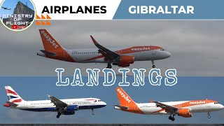 Meters from Airport Runway for 3 Landings at Gibraltar 12 March 2024 [upl. by Verger]