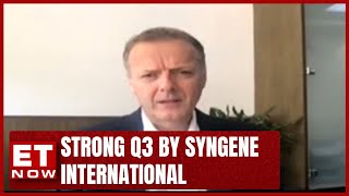 Jonathan Hunt Of Syngene International On Strong Q3 By The Company  ET Now [upl. by Aicirtac]