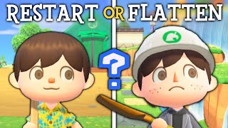 Should You RESTART or FLATTEN Your Animal Crossing Island [upl. by Atnuahs]