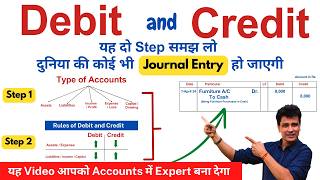 Journal Entries Accounting  Rules of Debit and Credit in Accounts  Golden Rules of Accounts [upl. by Perusse]