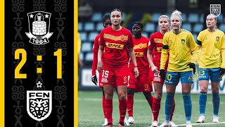 Gjensidige Kvindeliga Highlights Brøndby IF 2  1 FC Nordsjælland [upl. by Hajin]