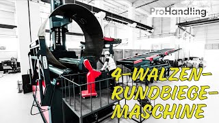 4 Walzen CNC Rundbiegemaschine zum Biegen von Blechen  ProHandling [upl. by Uht]