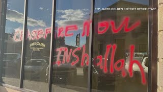 Rep Jared Goldens Bangor office vandalized [upl. by Maureene263]