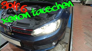 VW Golf 6 Xenon tauschen ohne Scheinwerferausbau DIY [upl. by Nyrb]