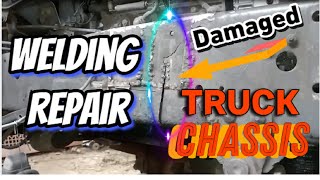 TRY THIS Truck Chassis Welding Repair Project  Rescue [upl. by Gnues]