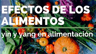 EFECTOS DE LOS ALIMENTOS yin y yang en alimentación [upl. by Meade]