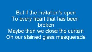 Casting Crowns Stained glass masquerade lyrics [upl. by Culley]