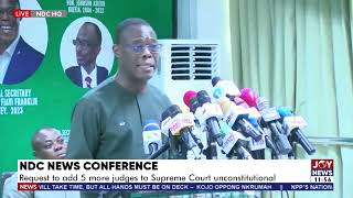 Were concerned the pres is appointing only royals of his party to this court  NDC JoyNews [upl. by Eon976]