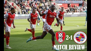 Rotherham United 21 Reading FC Wing  EFL League One Matchday 9  Match Review [upl. by Jeannie268]