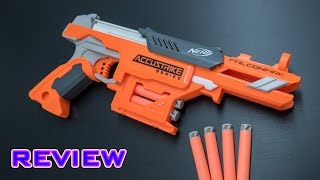 REVIEW Nerf Elite Accustrike Falconfire Unboxing Review amp Firing Test [upl. by Yerffoeg]