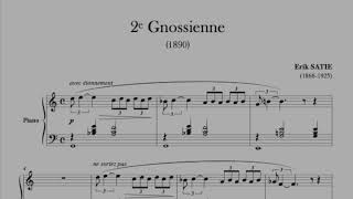 Gnossienne no 2  Erik Satie score [upl. by Hazaki]