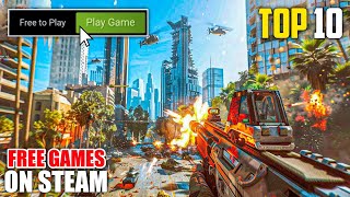 Top 10 FREETOPLAY PC GAMES On Steam 2024 [upl. by Zusman]