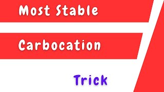 Stability of Carbocations [upl. by Gib]