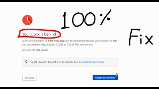 How to fix clock error in Windows 7  Your clock is behind error fix  Your clock is behind solve [upl. by Annavahs]