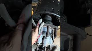 Rear wheel seal liking course Bad installation Dump truck [upl. by Oxley880]