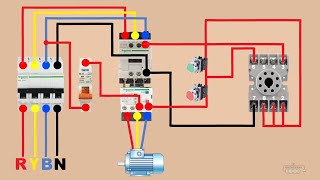 8 pin glass relay starter wiring diagram JrElectricSchool [upl. by Assenna]