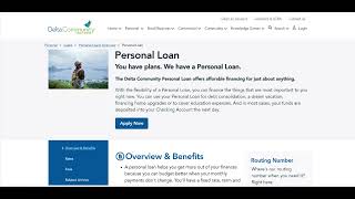 🔥 Delta Community Credit Union Personal Loan An Honest Review  Pros and Cons [upl. by Homer]