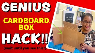 GREAT WAY TO RECYCLE don’t throw those boxes out CARDBOARD BOX HACK [upl. by Lednahs]