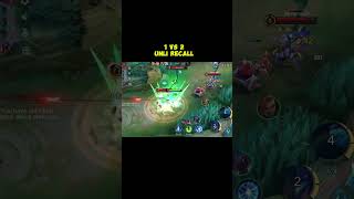 1 vs 2 Recall for  damage mlbb mobilelegends alphamlbb t4rzanml [upl. by Freberg943]