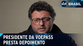 Presidente da Voepass fala vez após queda de avião em Vinhedo SP  SBT Brasil 130824 [upl. by Anuala541]