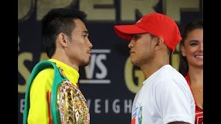 Srisaket Sor Rungvisai vs Roman Chocholatito Gonzalez CARA a CARA FACE OFF [upl. by Gerfen]