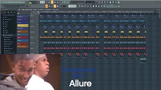 JAYZ  Allure Instrumental Remake [upl. by Meehsar]