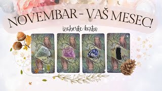 🤍✨Detaljna TAROT PROGNOZA za NOVEMBAR💸👩‍❤️‍💋‍👨🏡Izaberi kartu tarot čitanje🔮 [upl. by Nanji]