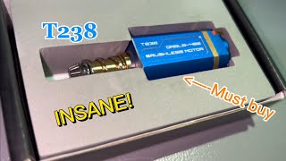 The MOST OVERPOWERED Upgrade In Airsoft T238 Brushless Motor [upl. by Emmi]