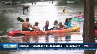 Sarasota flooded by Tropical Storm Debby [upl. by Mikal138]