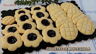 GALLETAS DE MANTEQUILLA FÁCILES con solo 5 Ingredientes [upl. by Shlomo]