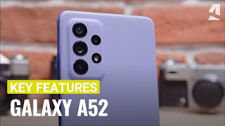 Samsung Galaxy A52 handson amp key features [upl. by Laitselec]