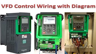 VFD Control Wiring with Diagram  VFD Wiring Diagram  VFD Motor Control Wiring [upl. by Acsehcnarf249]