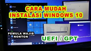 CARA INSTAL ULANG WINDOWS 10 DI LAPTOP ACER  TUTORIAL BIOS GPT UEFI [upl. by Cochran229]