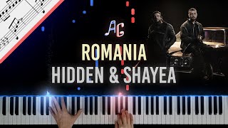 Mehrad Hidden amp Shayea  Romania  Piano Version  مهراد هیدن و شایع  رومانیا  نت پیانو [upl. by Enyad]