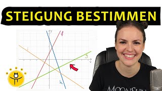 Gerade STEIGUNG ablesen – Steigungsdreieck lineare Funktion [upl. by Anselmo117]