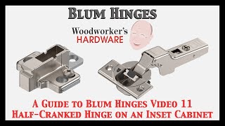 Using a Blum HalfCranked Hinge to Create an Inset Frameless Cabinet Door [upl. by Deedee]