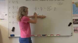 Year 789 How to add subtract multiply and divide fractions [upl. by Fabri]