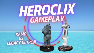 HeroClix  Gameplay  Kamo vs Ultron Legacy [upl. by Ynaiffit]