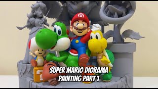 Super Mario Diorama Painting PART 1 [upl. by Bevin]