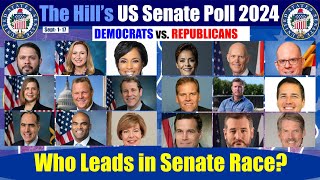 THE HILL POLLS SENATE RACE in KEY BATTLE STATES Sept 117  2024 [upl. by Natehc269]