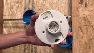 Electrical 101 How To Install A Keyless Lamp Holder Light Fixture [upl. by Lashondra]