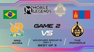 RRQ AKIRA Brazil vs The Mongolz Mongolia  Game 2  M6 Wild Card Championship [upl. by Elgna747]