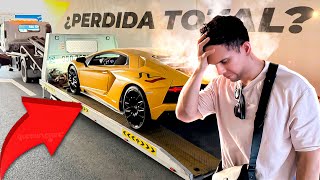 ACCIDENTE EN EL DESIERTO DE DUBAI CON EL LAMBORGHINI Y LLEGA LA POLICIA  ALFREDO VALENZUELA [upl. by Eilrahc]