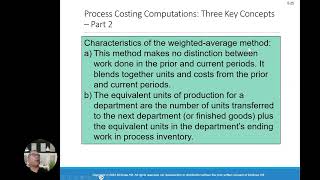 Process Costing Chapter 5 [upl. by Asi560]