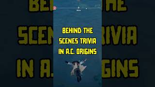 BEHIND THE SCENES TRIVIA IN ASSASSINS CREED ORIGINS gamersanonymous assassincreedorigins [upl. by Ecnar]