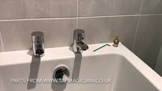 Bristan Jute single leverbidet mono mixer tap replacing cartridge fix dripping tap tapmagician [upl. by Leachim]